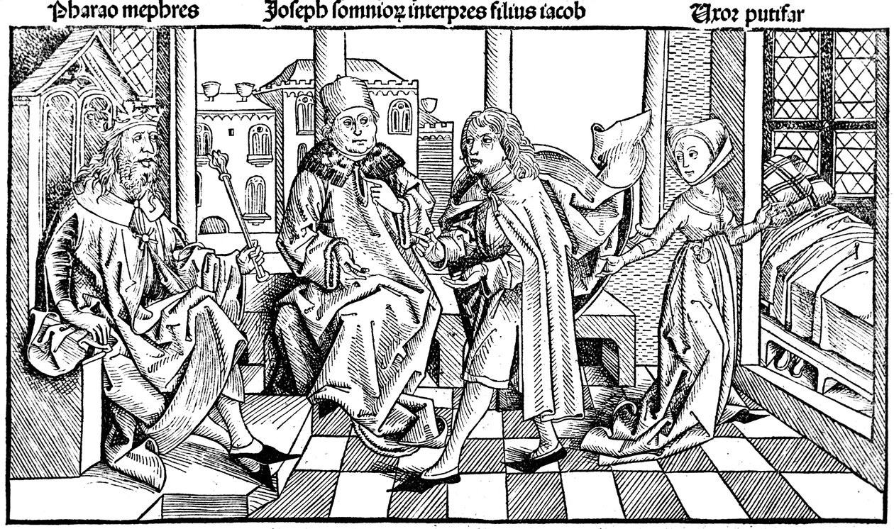József a fáraók álmát értelmezi, 1493 alkotó: Unbekannt