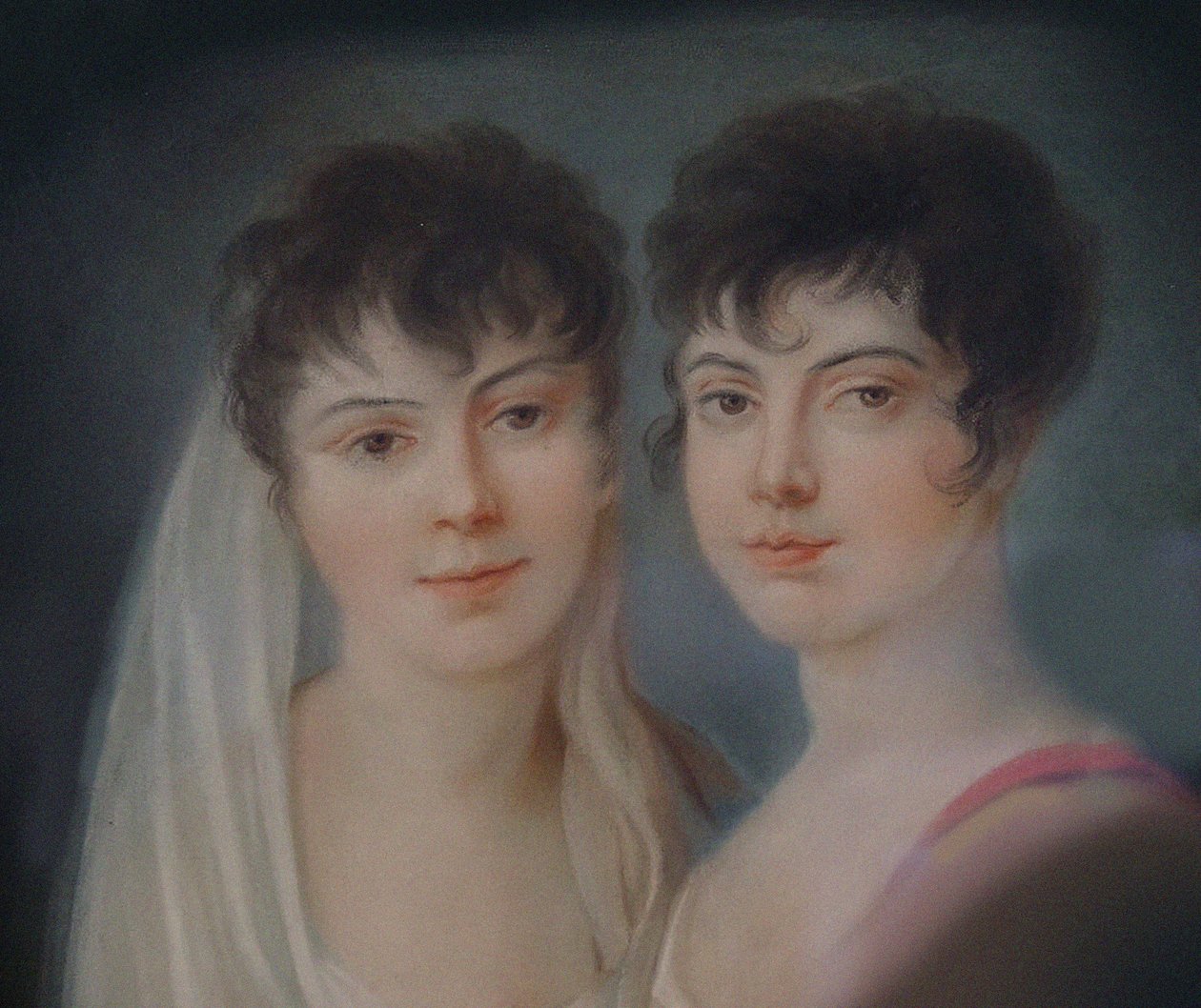 Josephine és Charlotte Brunsvik részlet, 19. század. alkotó: Unbekannt