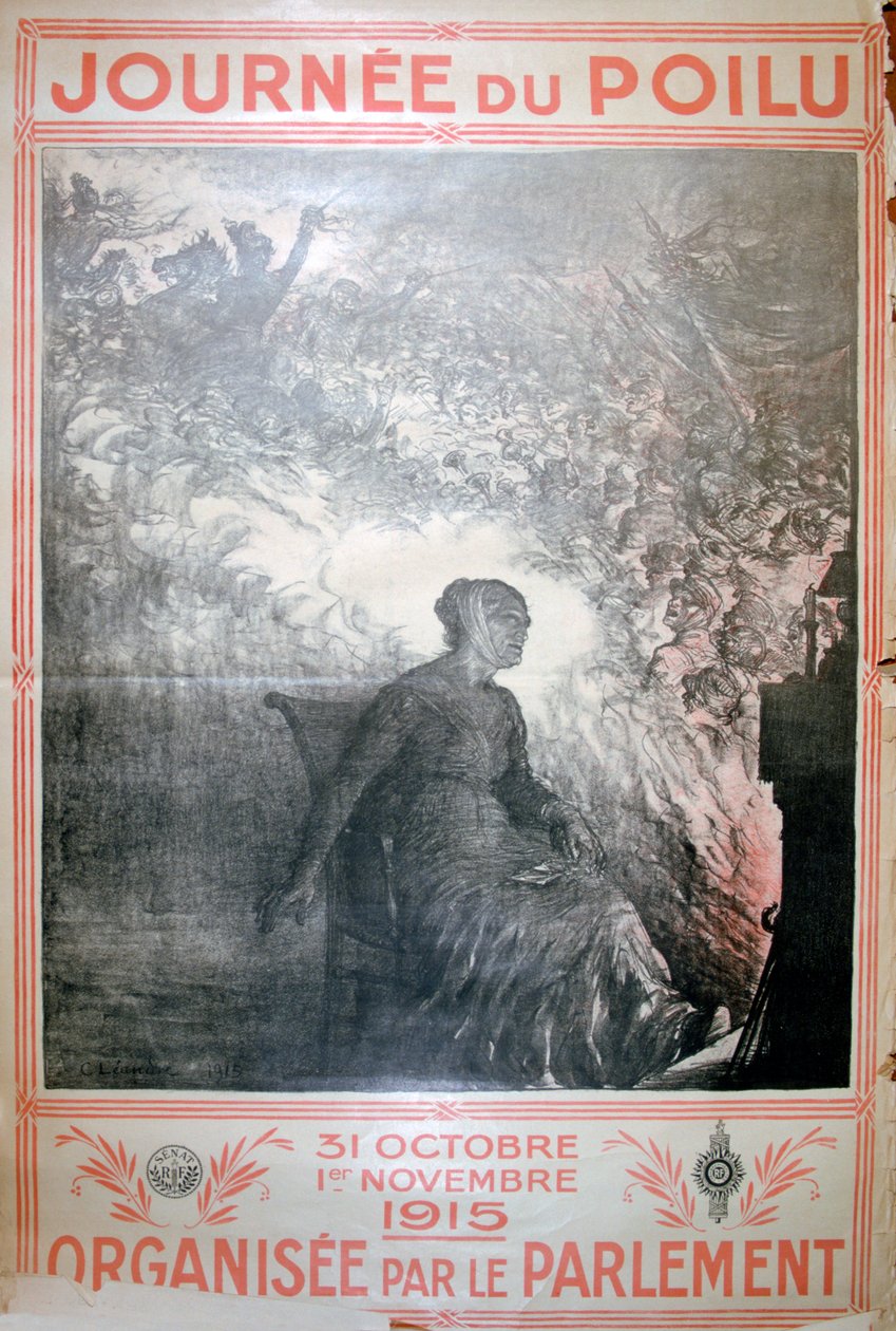 Hairy Day, 1915. október 31-november 1., francia első világháborús plakát, 1915 alkotó: Unbekannt