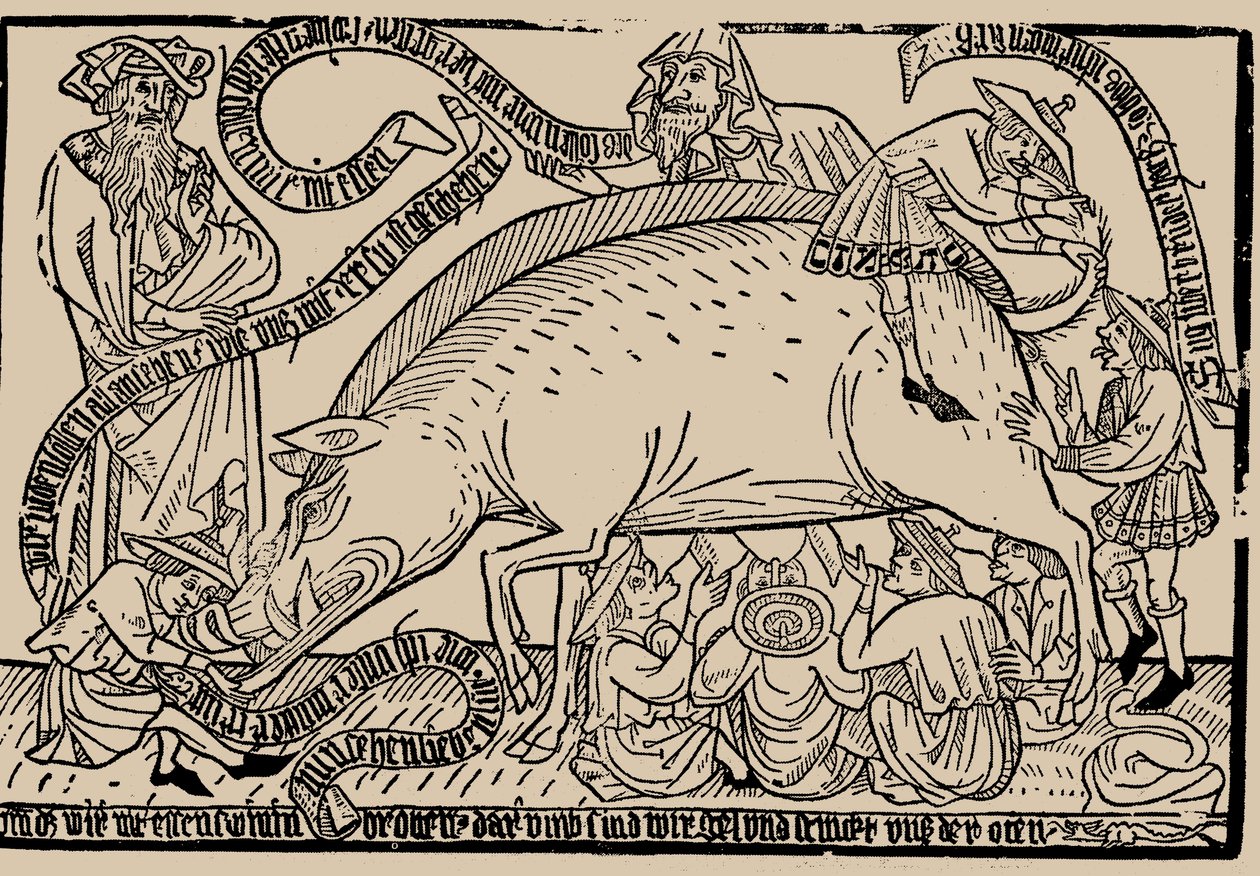 Judensaui zsidók vetnek, 1470 körül. alkotó: Unbekannt