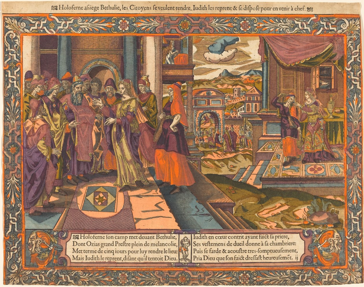 Judit a holofernészi táborba megy, c. 1575. alkotó: Unbekannt