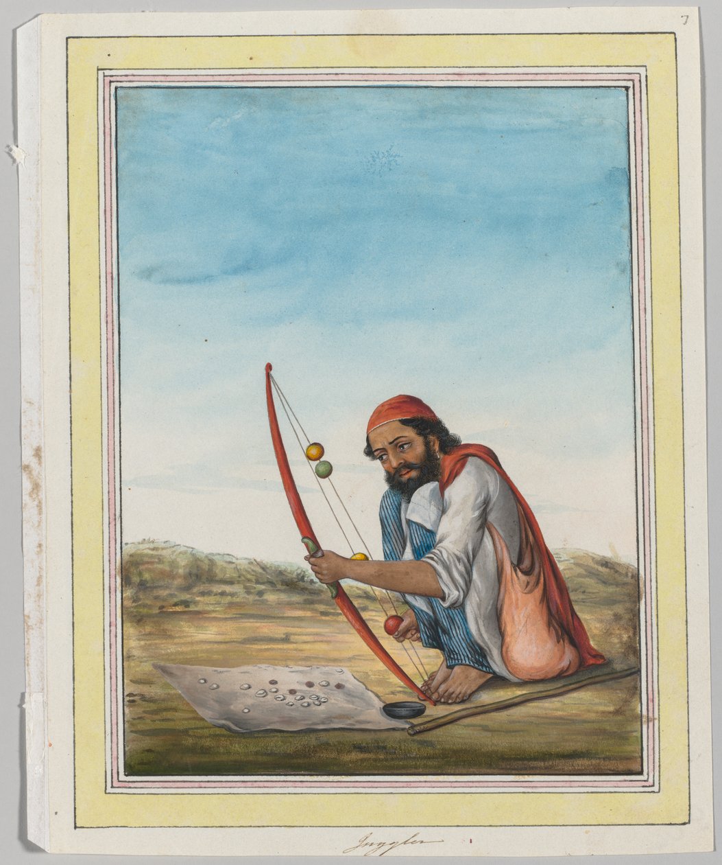 Zsonglőr, c. 1840. alkotó: Unbekannt