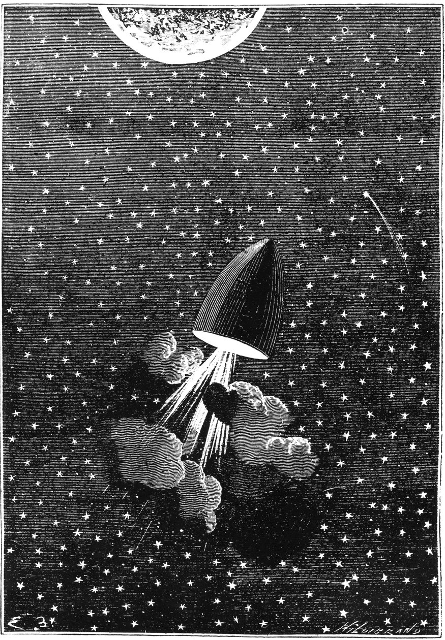 Jules Verne 1828-1905, A Hold körül, 1865 alkotó: Unbekannt