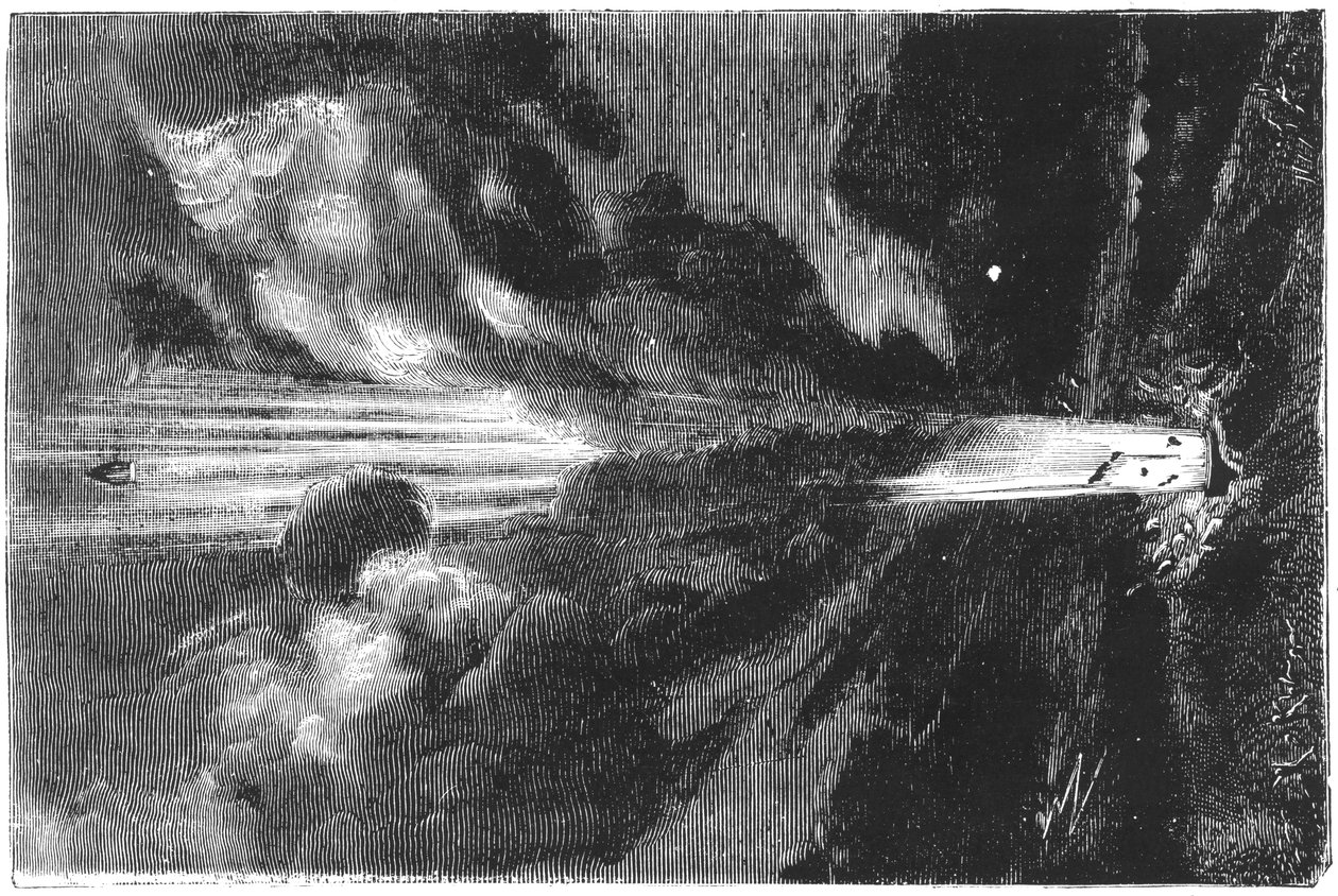 Jules Verne 1828-1905, A Földtől a Holdig, 1865 alkotó: Unbekannt
