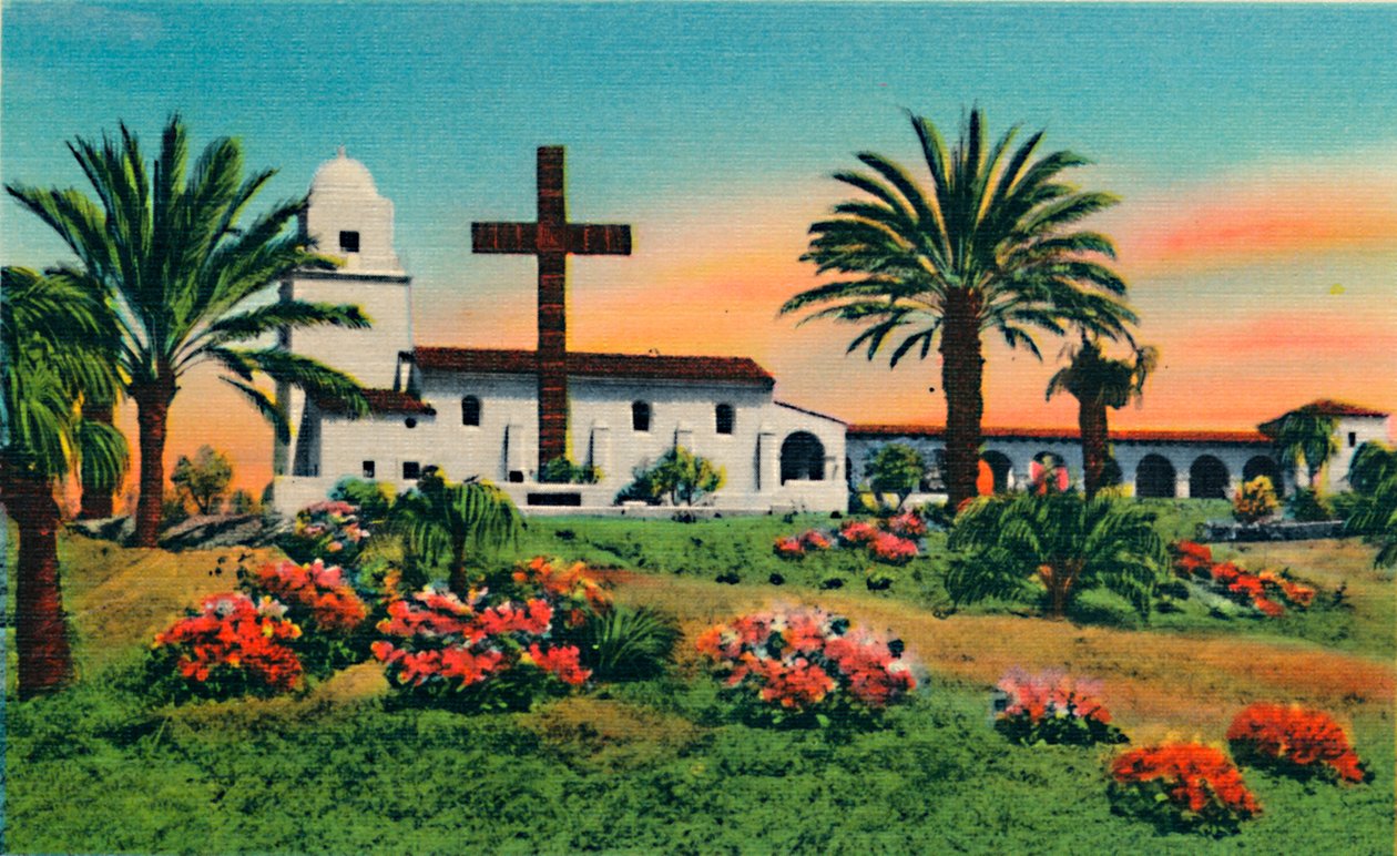 Junipero Serra Múzeum, Óváros. San Diego, Kalifornia, 1941 alkotó: Unbekannt