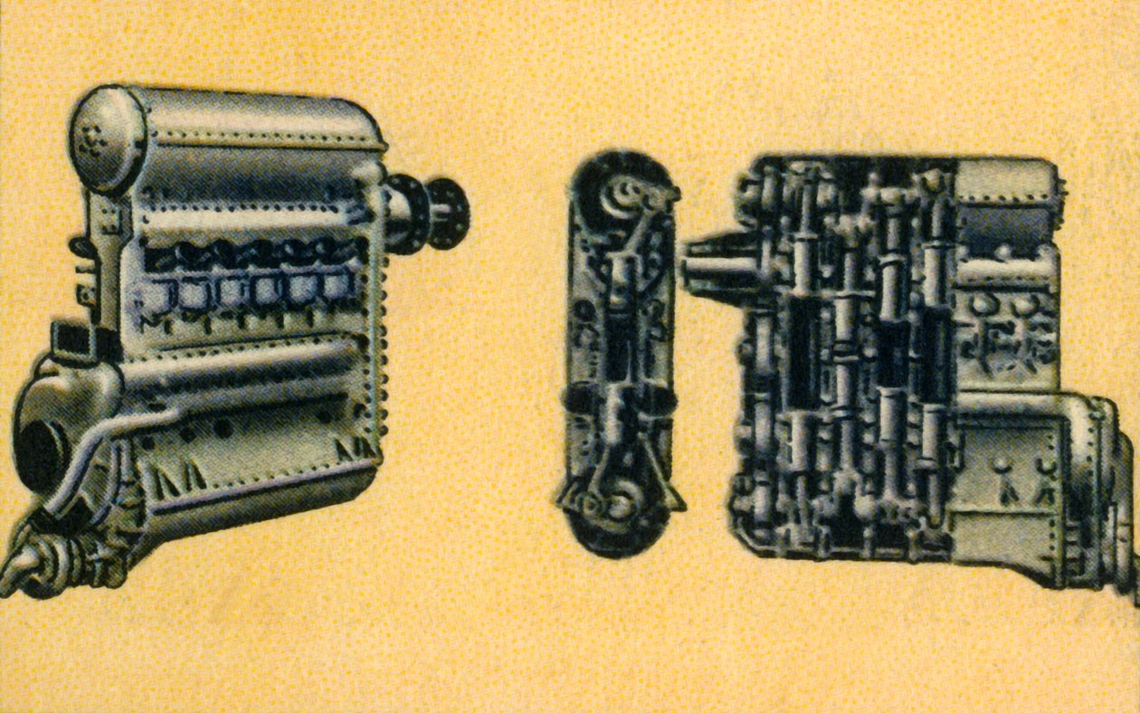 Junkers 700-800 lóerős dízel repülőgépmotor, 1932. alkotó: Unbekannt
