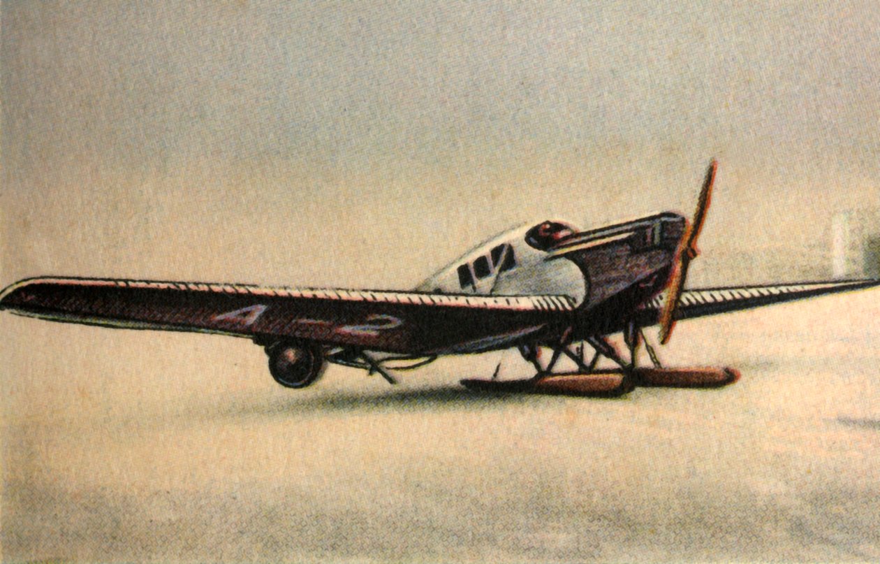 Junkers F13 L repülőgép havas csúszótalpakkal, 1920-as évek, 1932. alkotó: Unbekannt