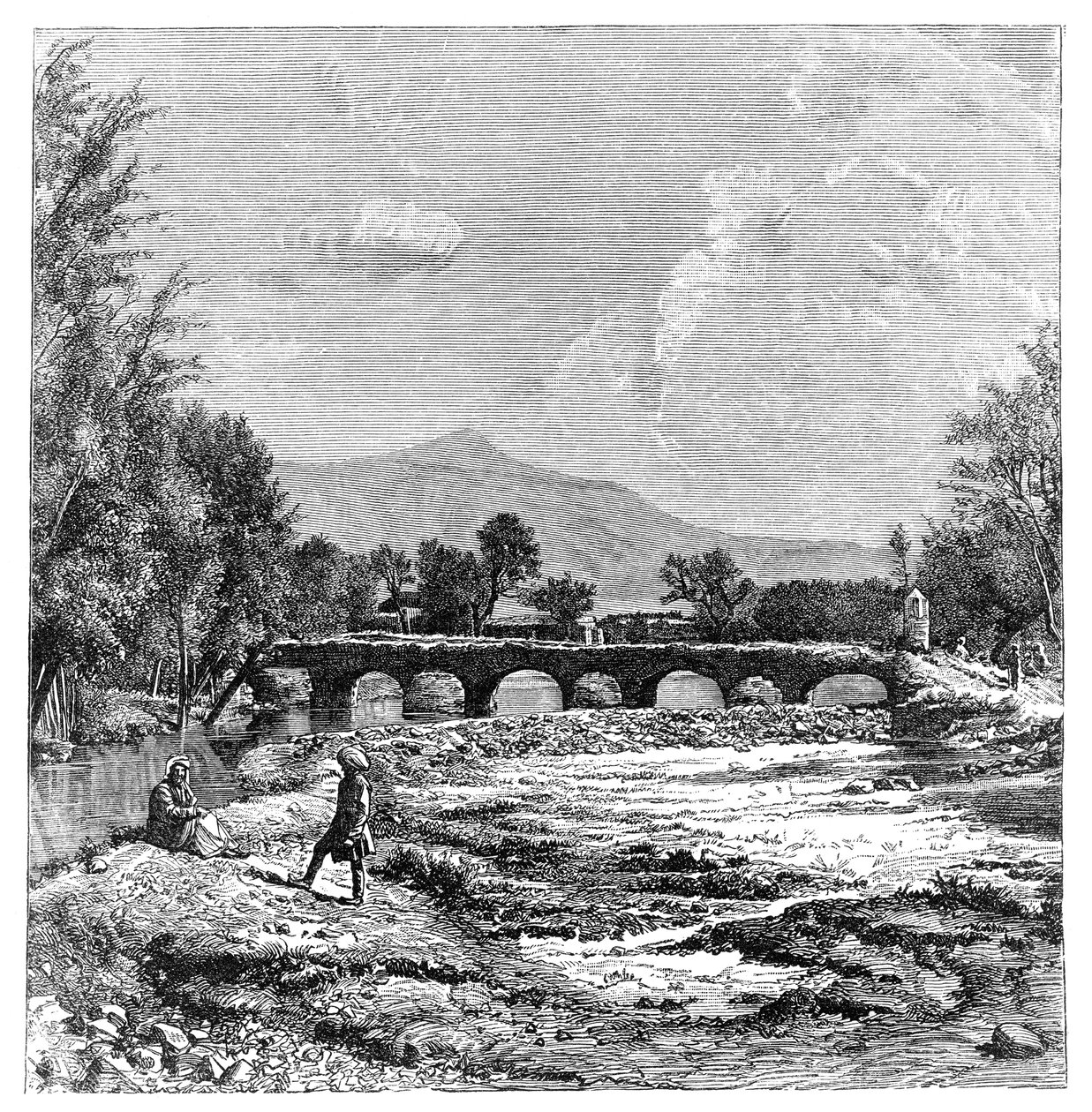 Kabul folyó, Afganisztán, 1895 alkotó: Unbekannt