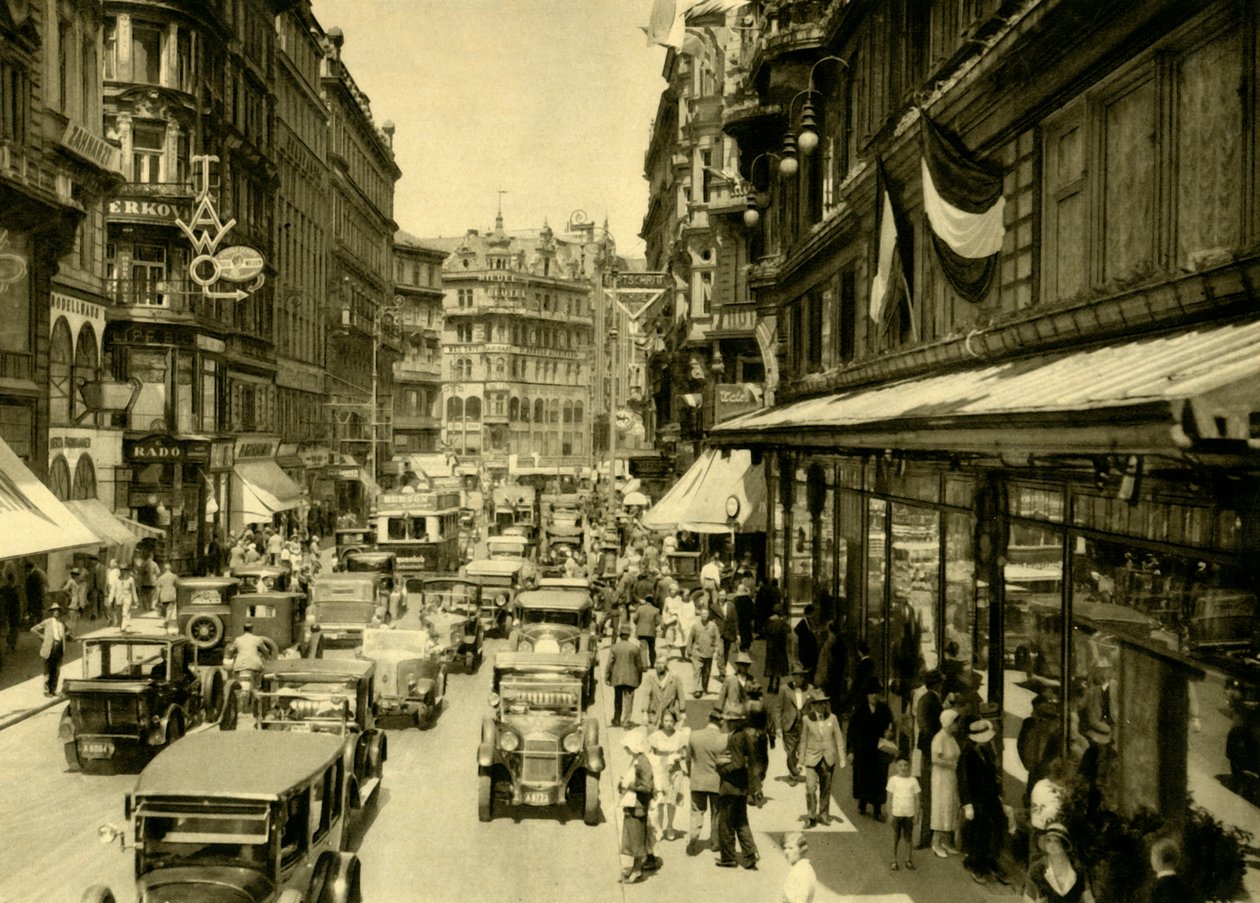 Karntner Strasse, Bécs, Ausztria, c1935. alkotó: Unbekannt
