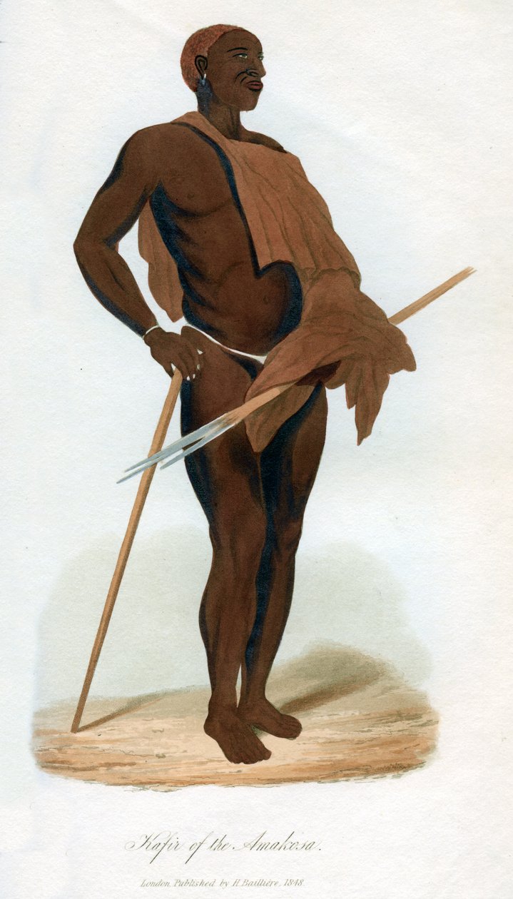 Amakosai kafir, 1848 alkotó: Unbekannt