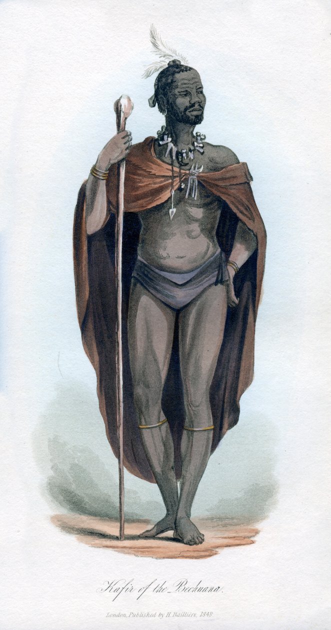 A becsuánai kafir, 1848 alkotó: Unbekannt