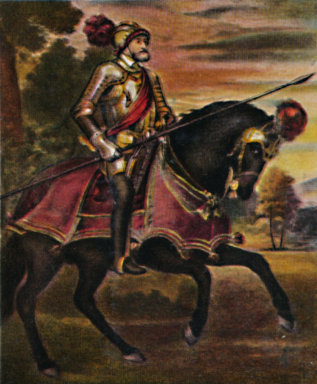 V. Károly császár 1500-1558. - Tizian festménye, 1934. alkotó: Unbekannt