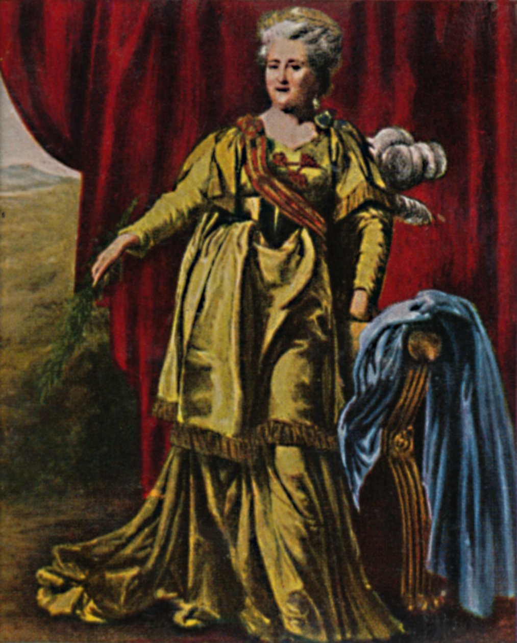 II. Katalin orosz császárné 1729-1796. - Lewitzky festménye, 1934. alkotó: Unbekannt