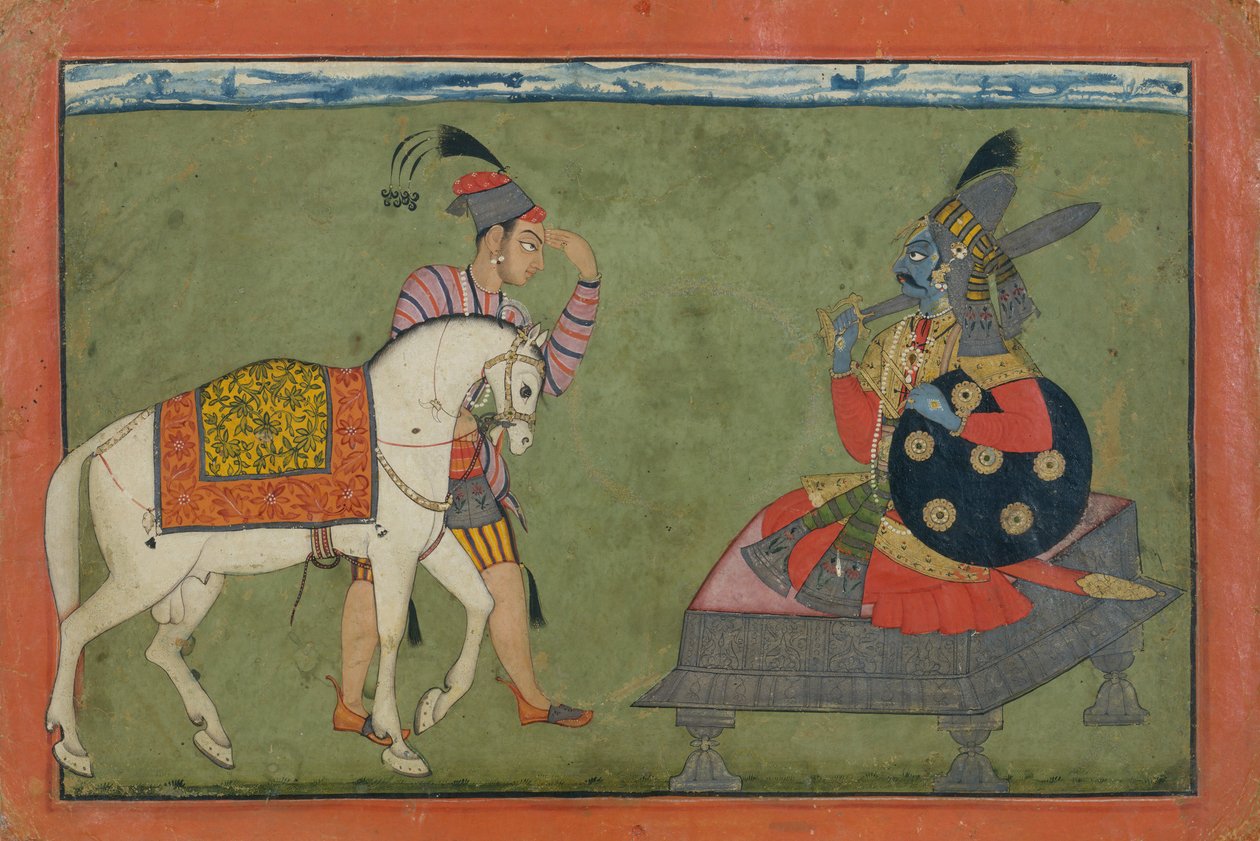 Kalki Avatar, Visnu jövőbeli megtestesülése, kb. 1700-1710. alkotó: Unbekannt