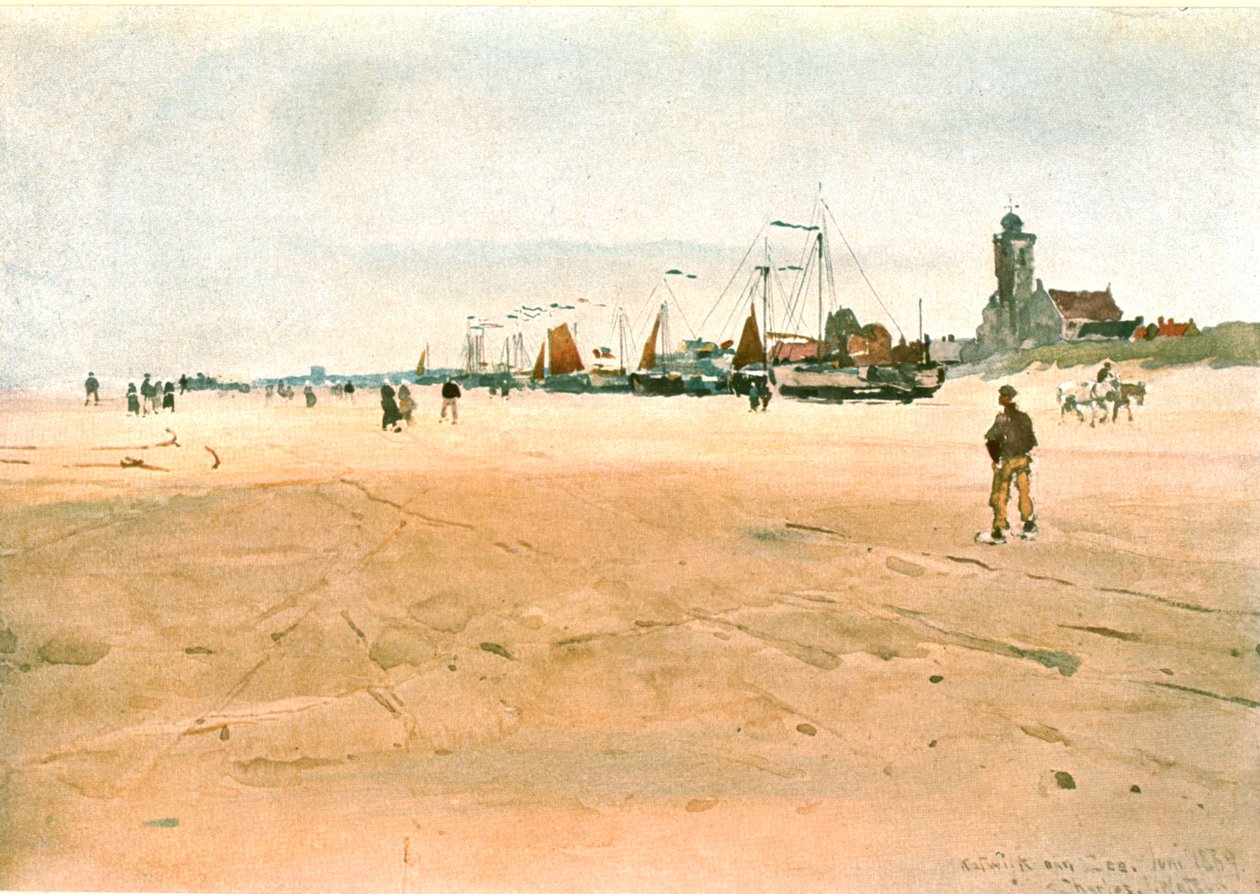 Katwijk aan Zee 1889-ben, 1900 körül. alkotó: Unbekannt