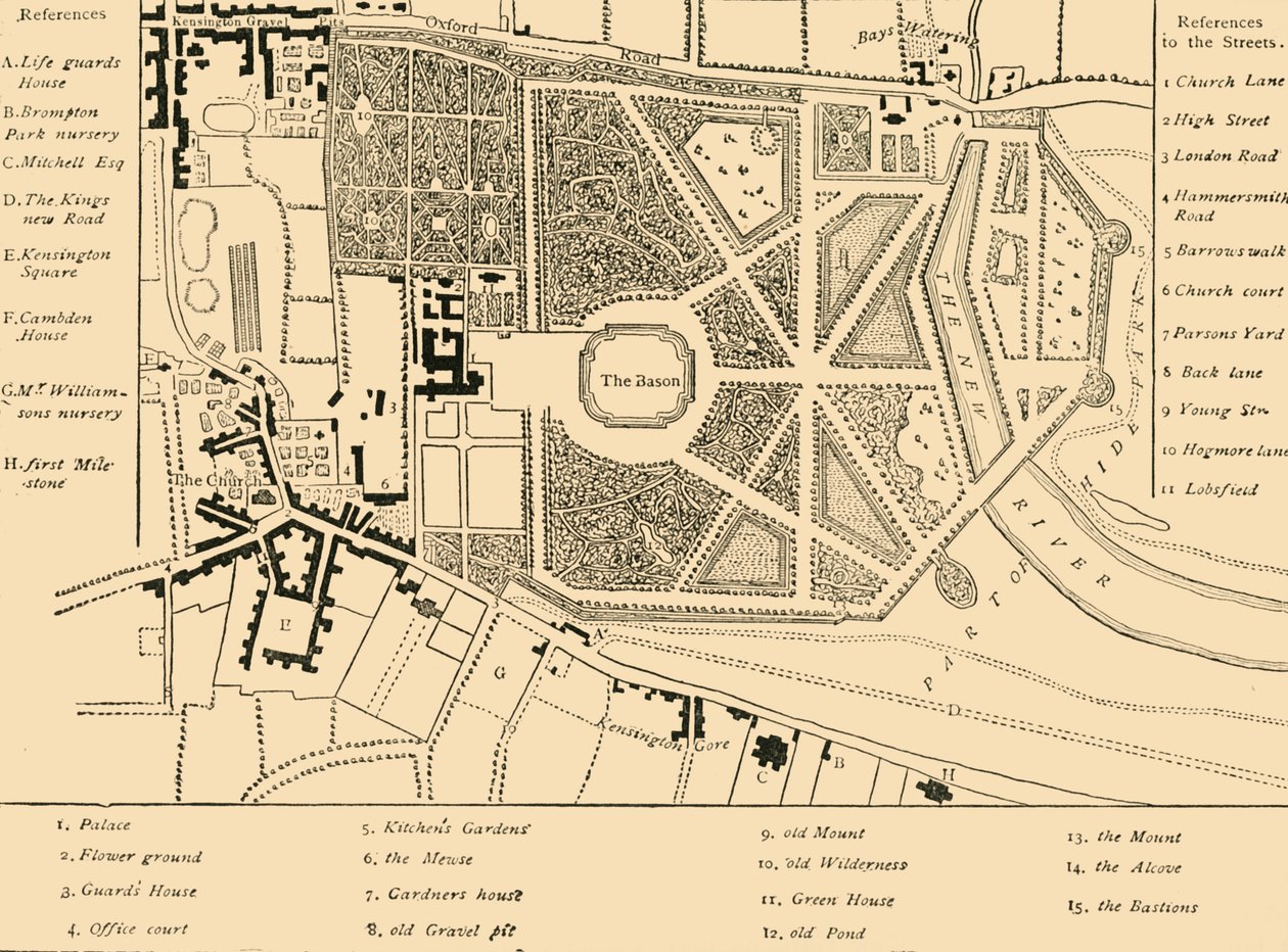 Kensington 1764-ben, 1876 c. alkotó: Unbekannt