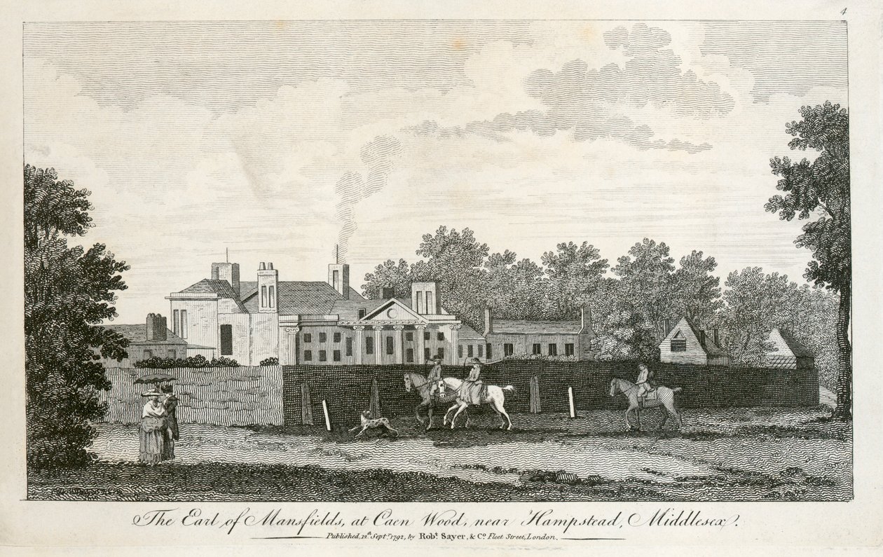 Kenwood House, Hampstead, London, 1792 alkotó: Unbekannt