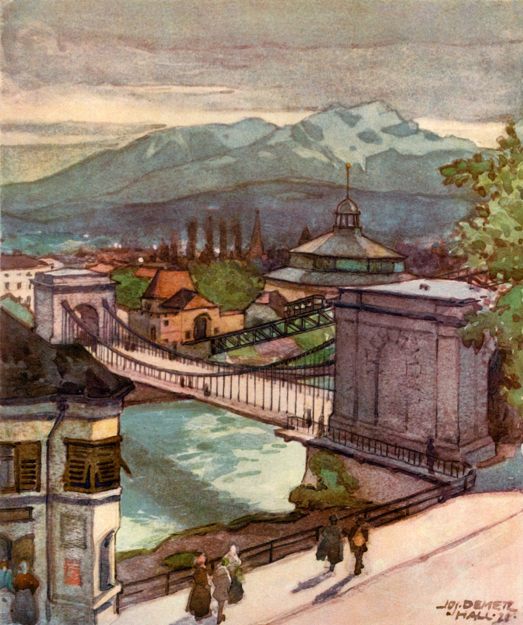 Kettenbrucke, Lánchíd, 1929. alkotó: Unbekannt