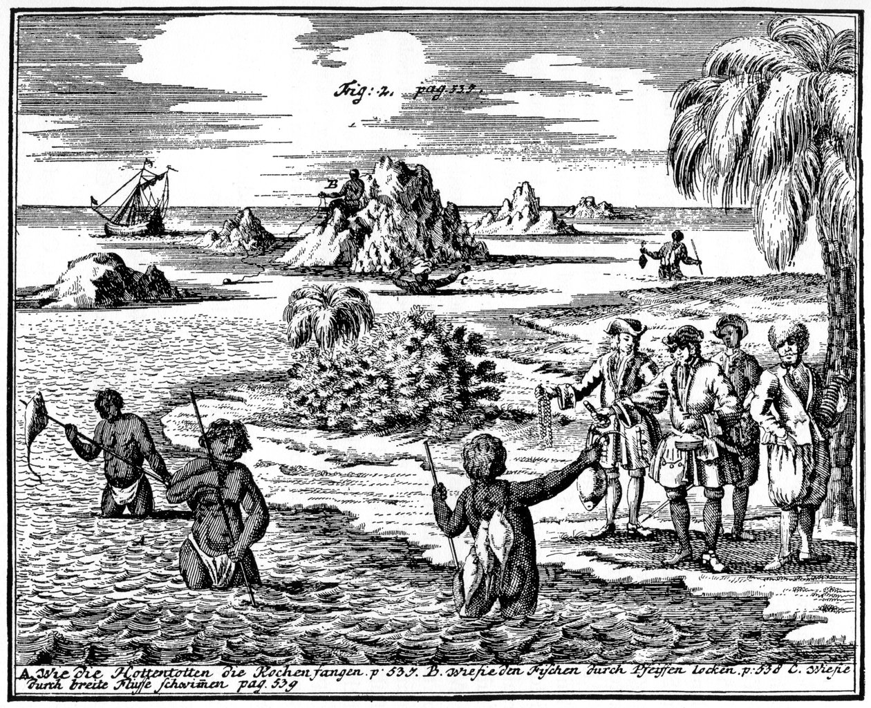 Khoikhois lándzsás hal, Dél-Afrika, 1931 alkotó: Unbekannt