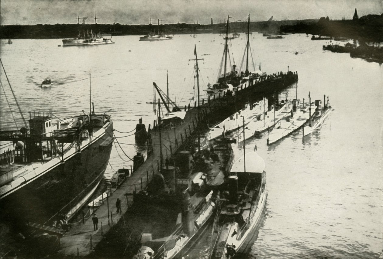Kieli kikötő, 1919. alkotó: Unbekannt