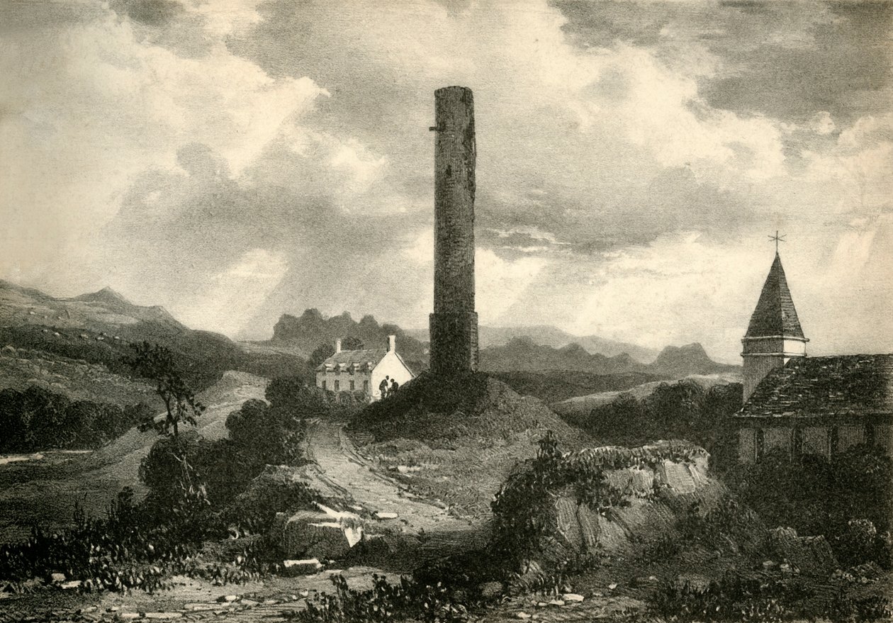 Kineth Round Tower, Cork, 19. század. alkotó: Unbekannt