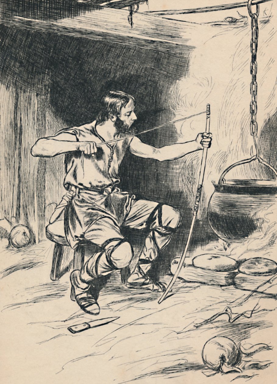 Alfréd király elfelejti a tortákat, 1907 alkotó: Unbekannt