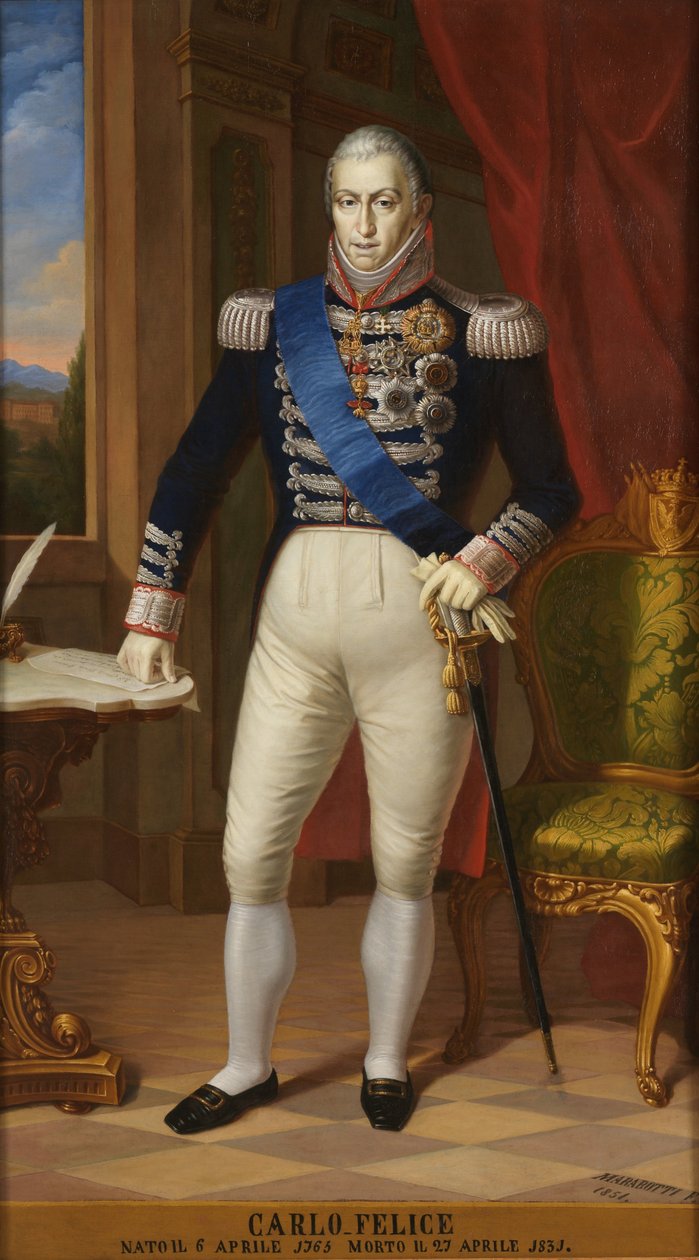 Károly Félix szardíniai király 1765-1831 alkotó: Unbekannt