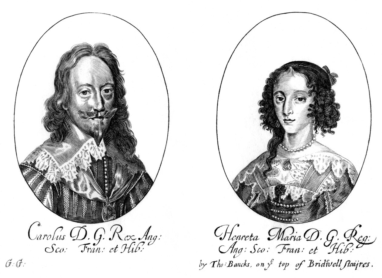I. Károly király 1600-1649 és Henrietta Mária királyné 1609-1669 alkotó: Unbekannt