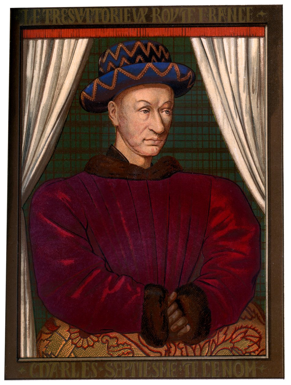 VII. Károly francia király 1403-1461, c1445 1849 alkotó: Unbekannt