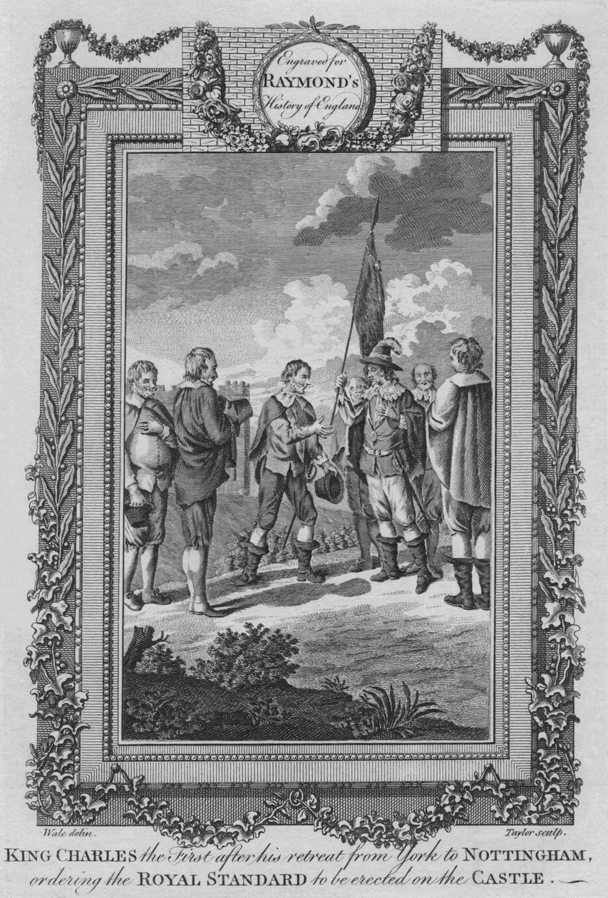 Első Károly király Yorkból Nottinghambe való visszavonulása után, 1787 alkotó: Unbekannt