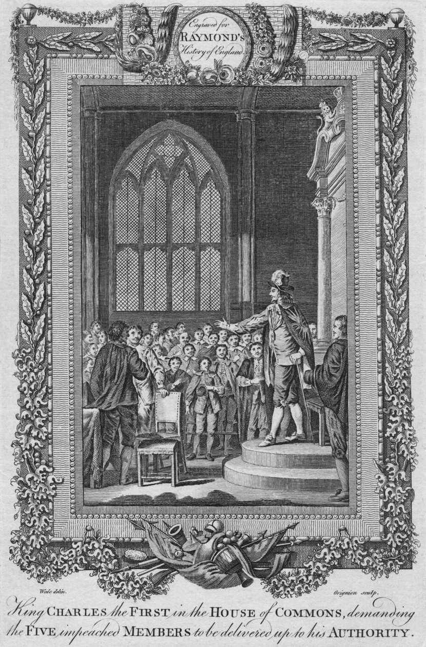 Első Károly király az alsóházban, 1787 alkotó: Unbekannt