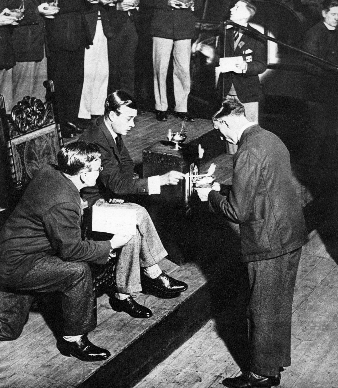 VIII. Edward király, mint a TOC H emléklámpáinak védőszentje, Westminster, 1936 alkotó: Unbekannt