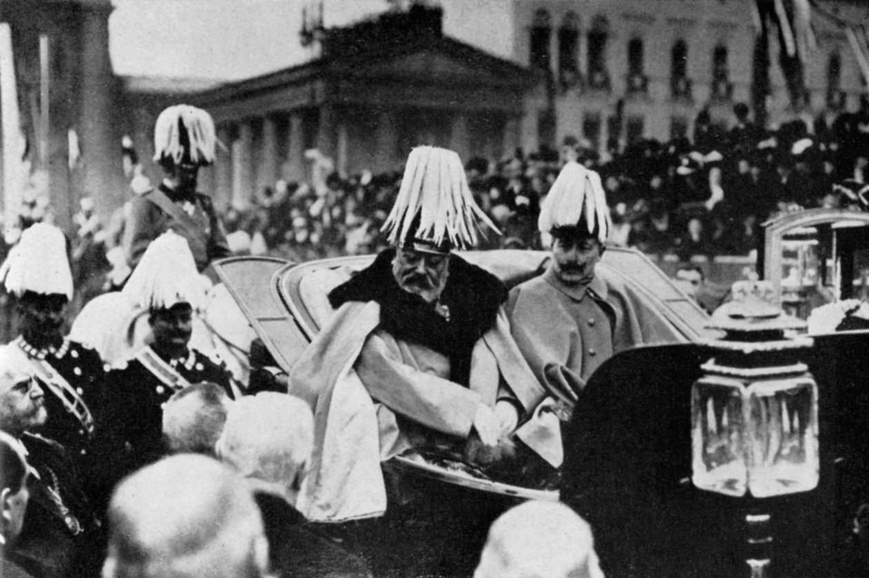 VII. Edward király és II. Vilmos császár Berlinben, 1909. február 1964 alkotó: Unbekannt