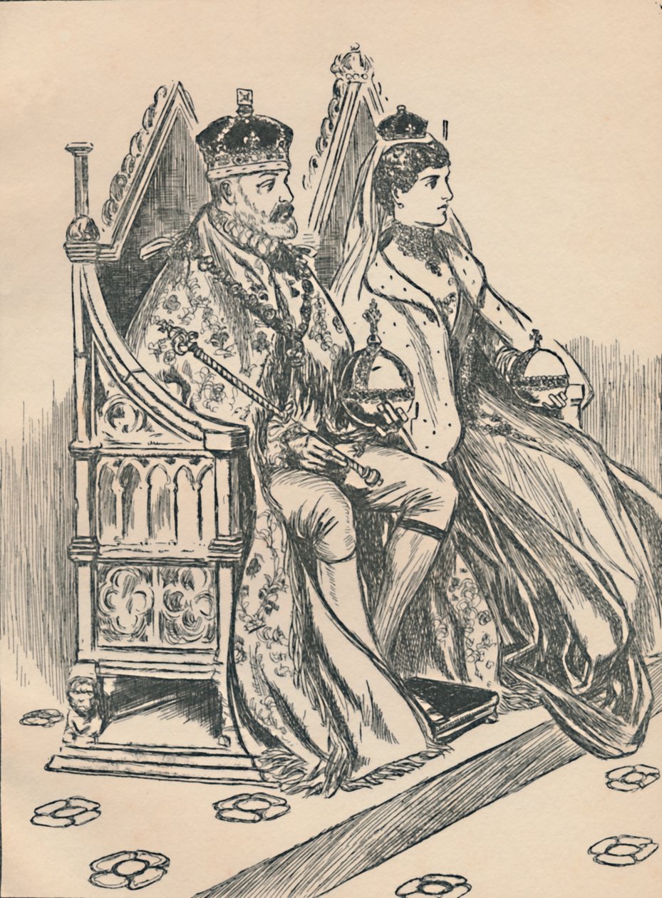 VII. Edward király és Alexandra királynő, 1907 alkotó: Unbekannt