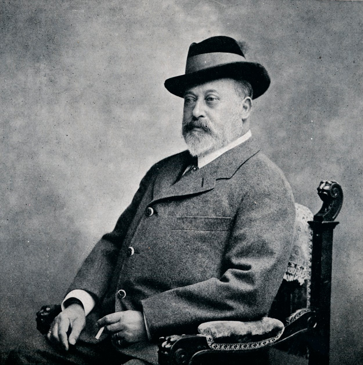 VII. Edward király tiroli kalapban, 1903 1911 alkotó: Unbekannt