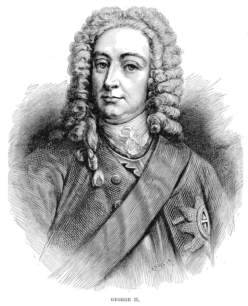 II. György király 1683-1760 Nagy-Britannia és Írország királya, Hannover választófejedelme 1727-től alkotó: Unbekannt