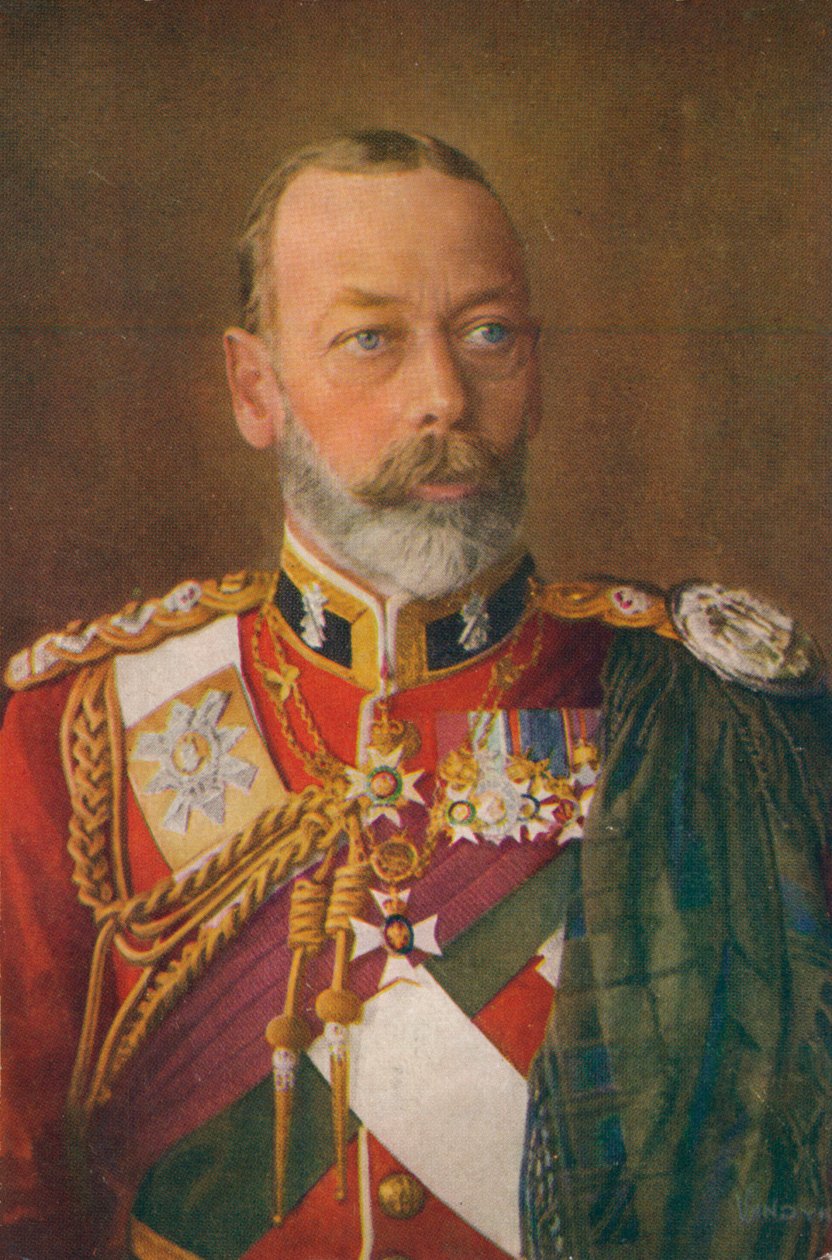 V. György király 1865-1936 a The Black Watch vezérezredeseként alkotó: Unbekannt
