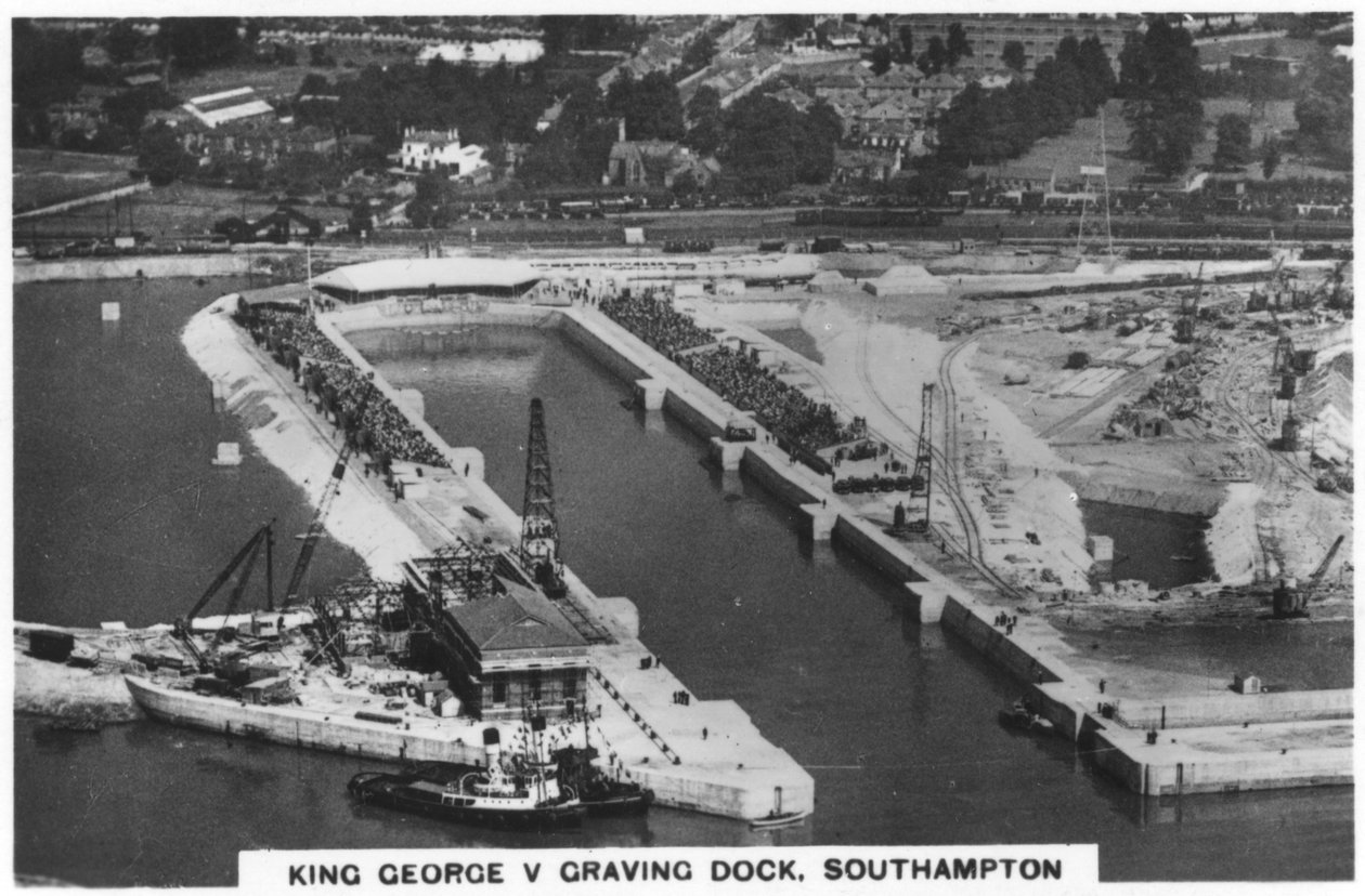 King George V Graving Dock, Southhampton, 1936 alkotó: Unbekannt