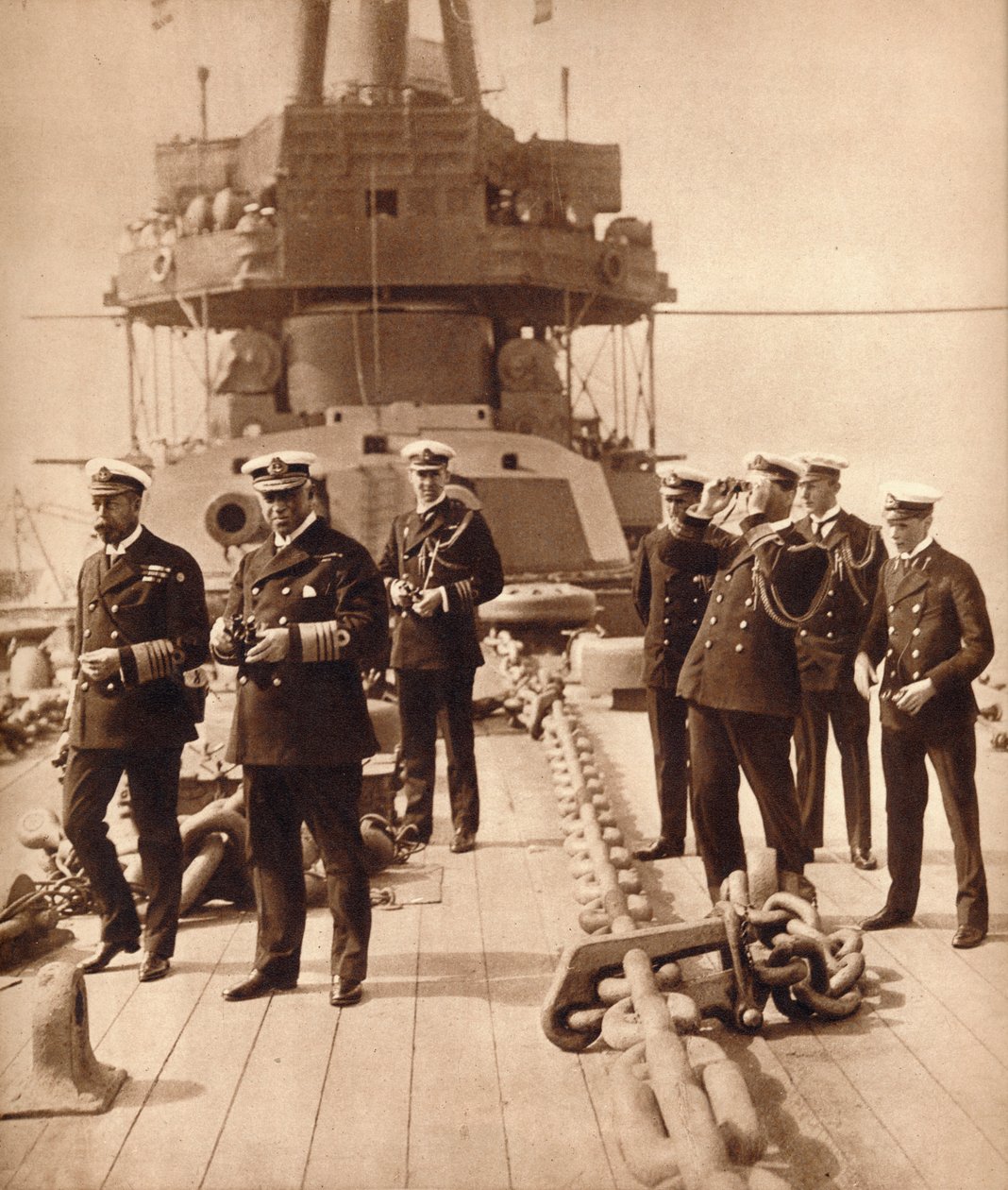 V. György király a HMS Neptune fedélzetén, 1910-es évek 1935 alkotó: Unbekannt