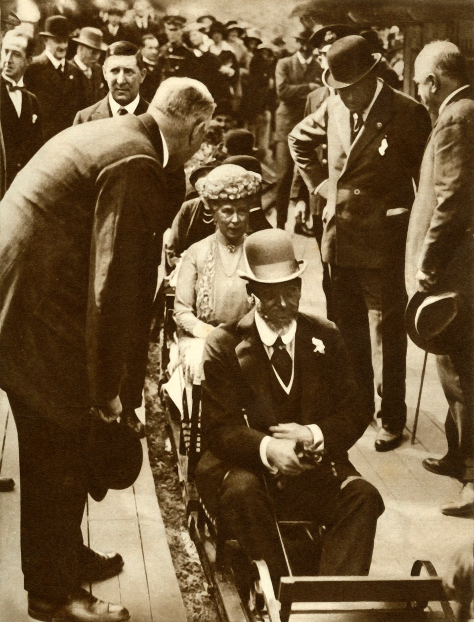 V. György király és Mária királynő… Brit Birodalom kiállítás, Wembley, London, 1925, 1935. alkotó: Unbekannt