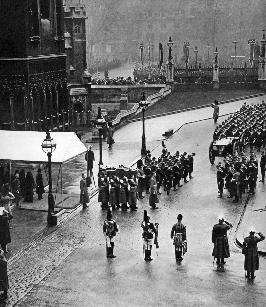 György király vs. temetési menete a Westminster Hallban, Londonban, 1936 alkotó: Unbekannt