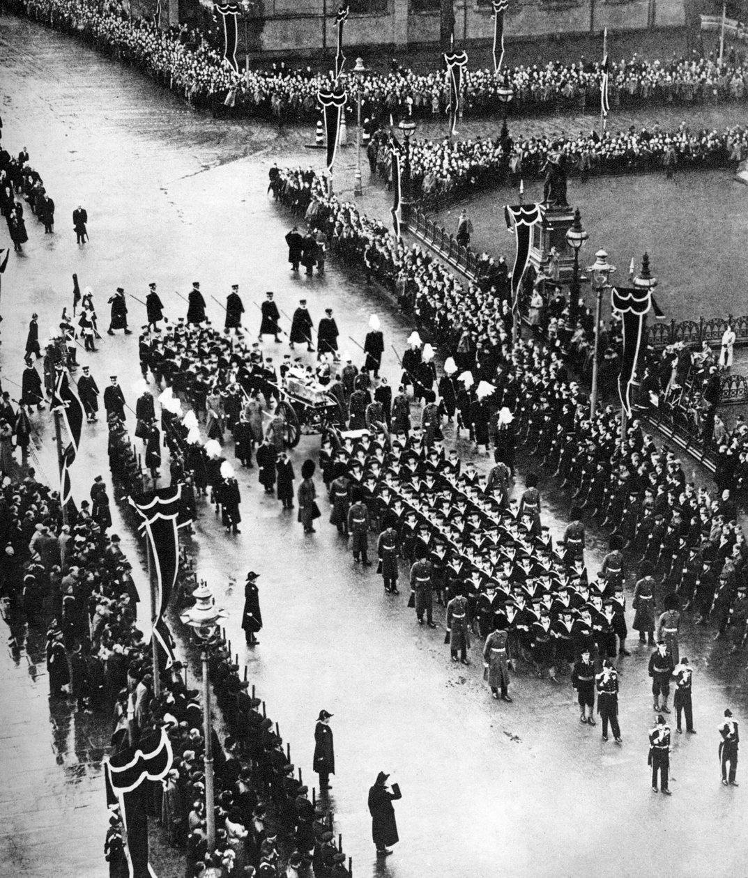 Király György vs temetési menete a londoni Palace Yardból, 1936 alkotó: Unbekannt