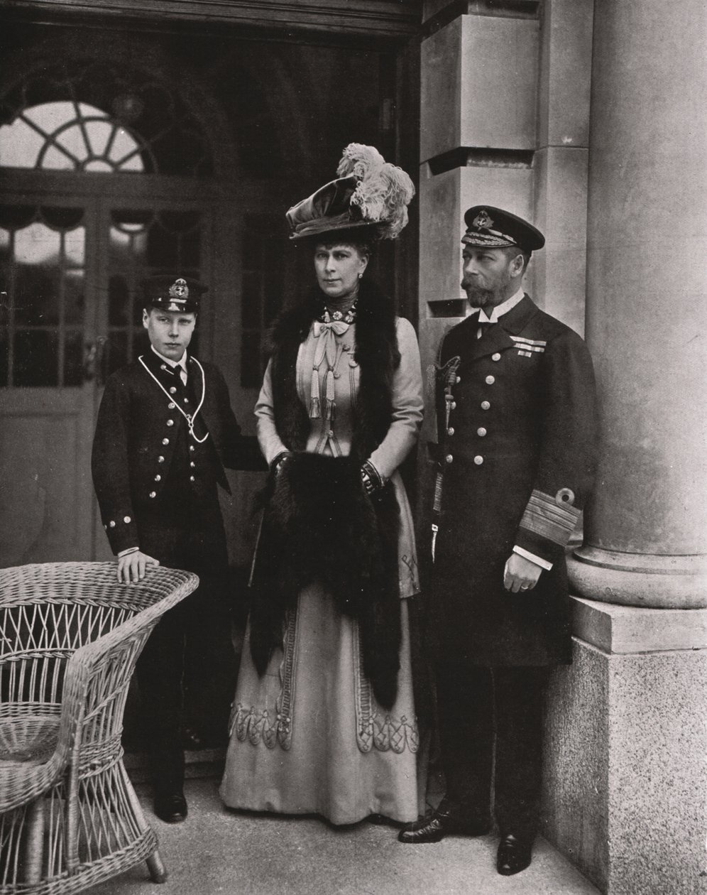 György király és Mária királyné fiukkal, Edward herceggel, 1910. május. alkotó: Unbekannt