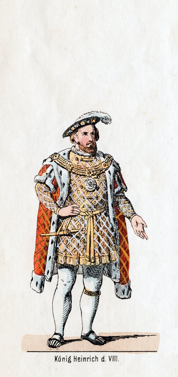 Henrik angol király, Shakespeare drámájának jelmezterve, VIII. Henrik, XIX. alkotó: Unbekannt
