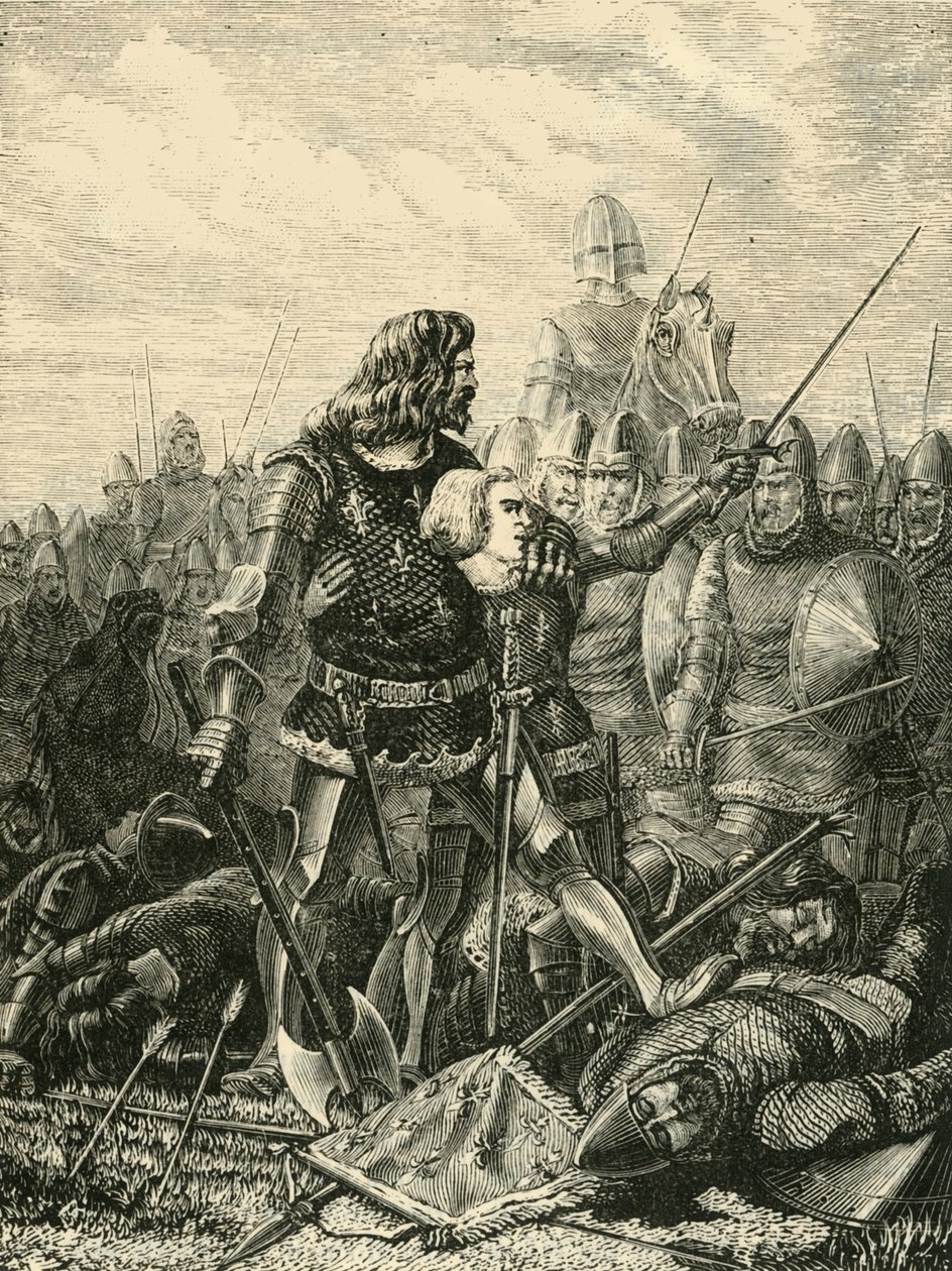 János király Poitiers-ben, 1356, 1890. alkotó: Unbekannt