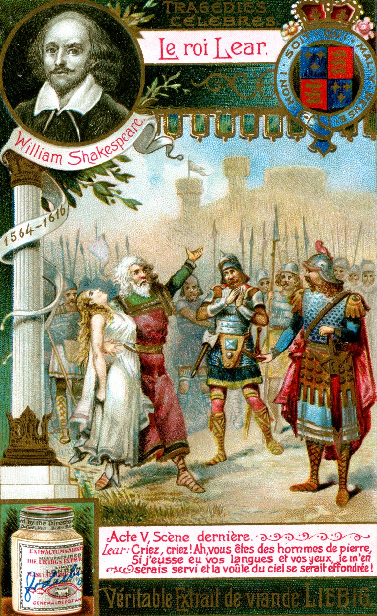 William Shakespeare Lear királya 1564-1616, 1900 körül alkotó: Unbekannt