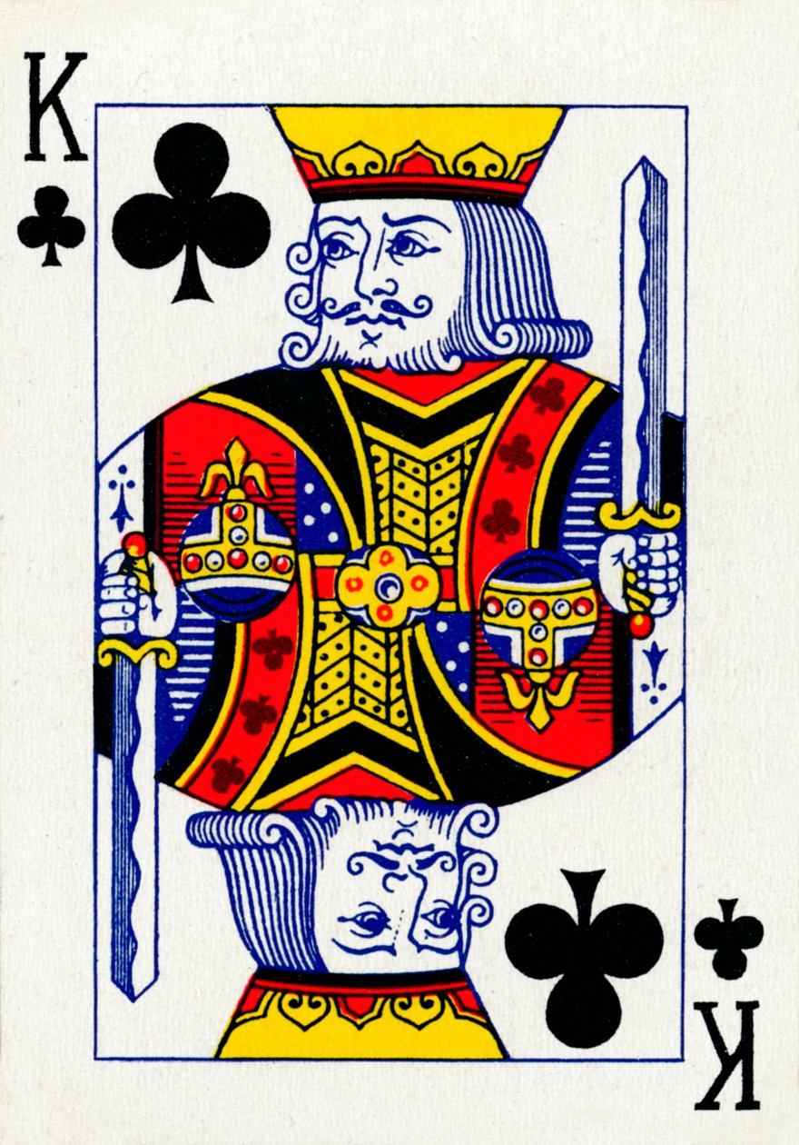 King of Clubs a Goodall & Son Ltd. kártyapaklijából, 1940 alkotó: Unbekannt