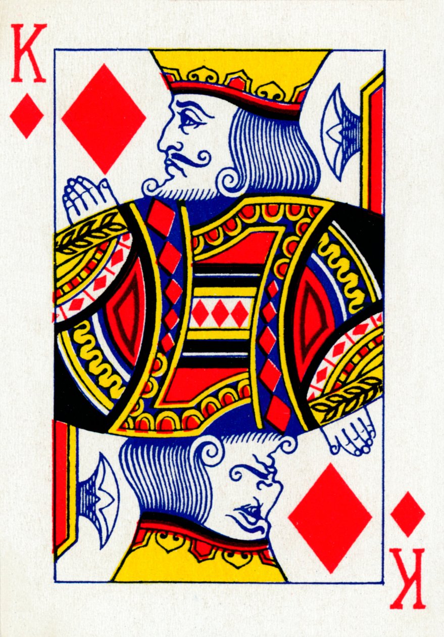 King of Diamonds a Goodall & Son Ltd. kártyapaklijából, 1940 alkotó: Unbekannt