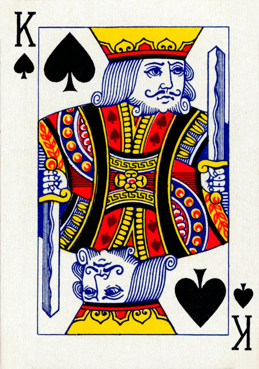 King of Spades a Goodall & Son Ltd. kártyapaklijából, 1940 alkotó: Unbekannt