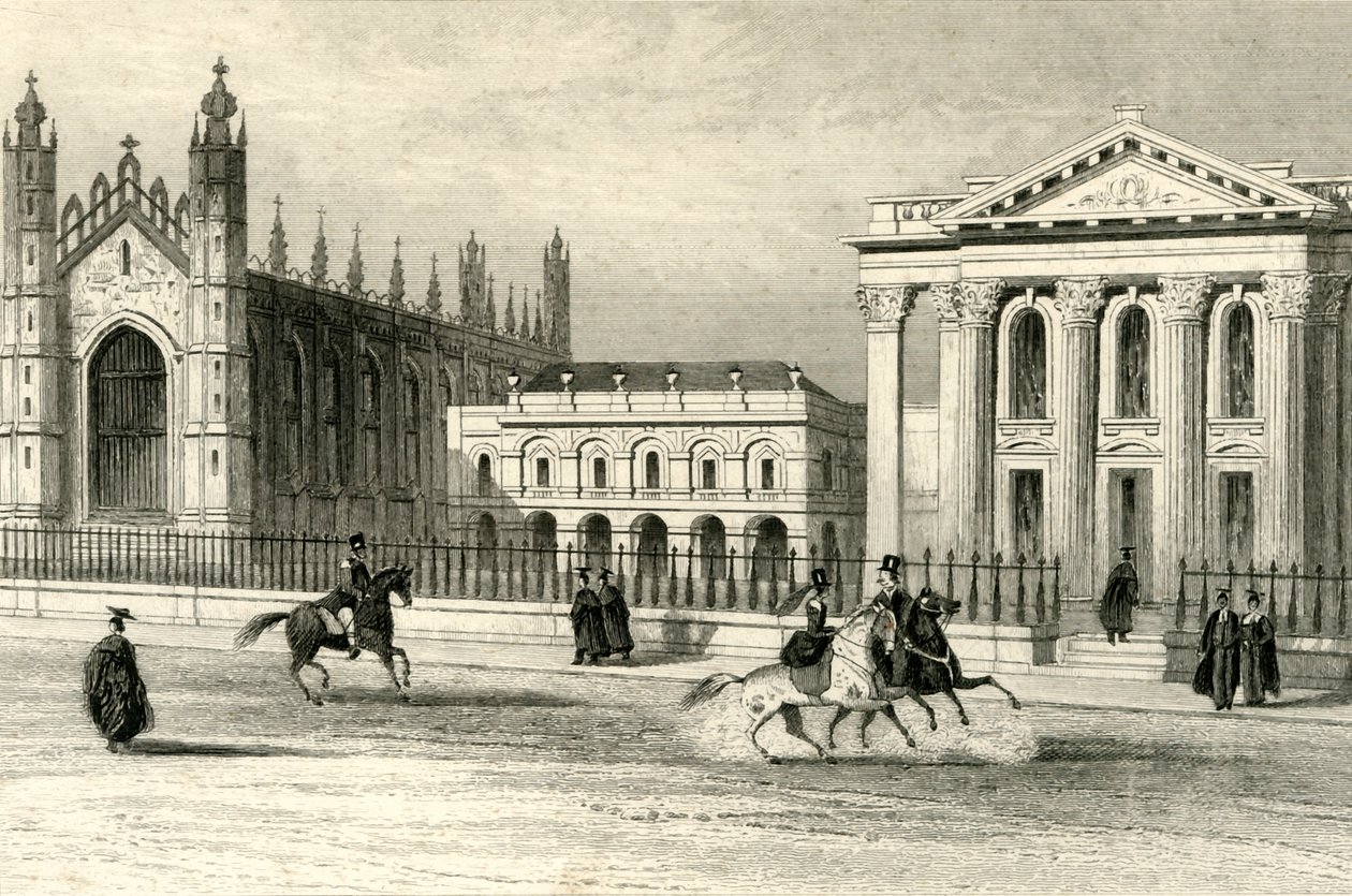 Kings College Chapel, University Library & Senate House, Cambridge, 1835. alkotó: Unbekannt